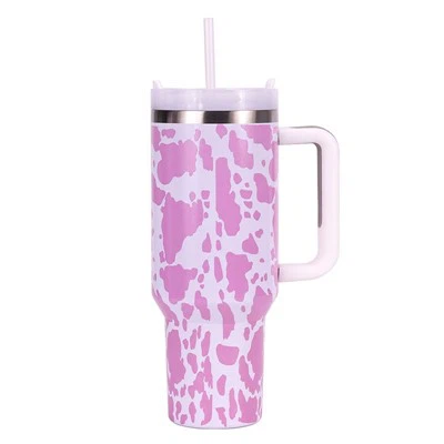 3D tisk plné zabalení hrnky z nerezové oceli s rukojetí 40oz